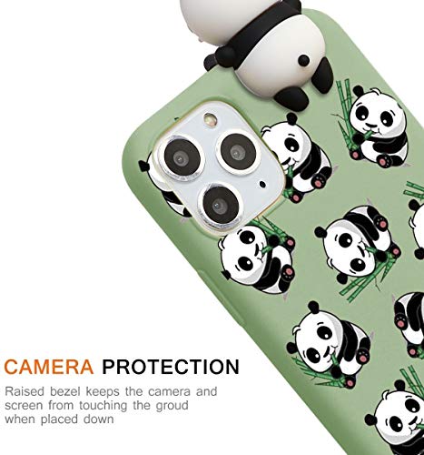 ZhuoFan Funda para iPhone SE 2020 / iPhone 7/8 / SE 2020, Cárcasa Silicona 3D Muñecas con Dibujos Colores Diseño Suave Gel TPU Antigolpes de Protector Case Fundas Movil para iPhoneSE 2020, Panda 2