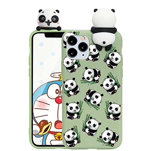 ZhuoFan Funda para iPhone SE 2020 / iPhone 7/8 / SE 2020, Cárcasa Silicona 3D Muñecas con Dibujos Colores Diseño Suave Gel TPU Antigolpes de Protector Case Fundas Movil para iPhoneSE 2020, Panda 2