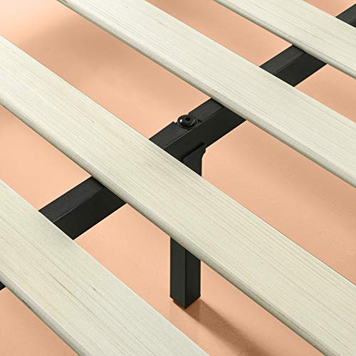 Zinus Cama de plataforma sin cabecero Suzanne de 15,2 cm, Base para colchón, Sin necesidad de usar un somier, Sólido soporte de listones de madera, Fácil montaje, 150 x 200 cm