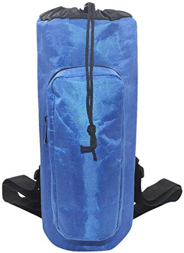 ZJWD Soporte De Mochila De Oxígeno Portador De Tanque De Oxígeno Portátil Bolsa De Cilindros Botella, con Correa De Hombro Ajustable para Uso Médico, Doméstico, Exterior, Viajes,Azul,S