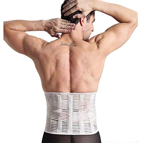 ZWQASP Negro Beige más el tamaño XXL Nueva Lumbar Sacro del Apoyo Trasero del corsé espinal lumbosacra Ortesis de Correa de Soporte Corrector de la Postura Brace (Color : Black, Size : M)