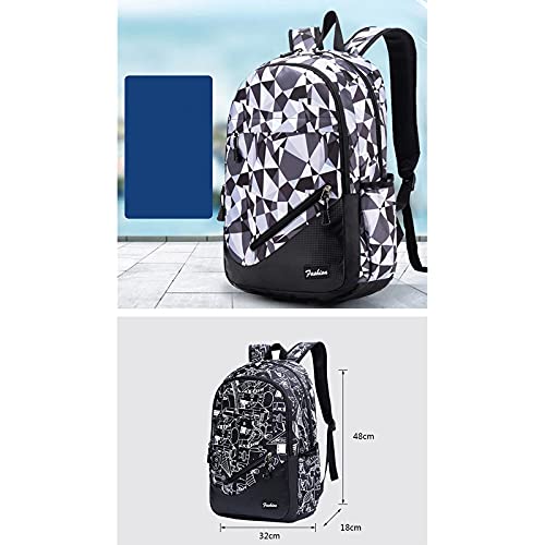 ZWRY Mochila infantil Mochila escolar de impresión Mochila ortopédica de gran capacidad para niños Mochilas para portátiles Mochilas escolares de nailon para adolescentes azul fútbol