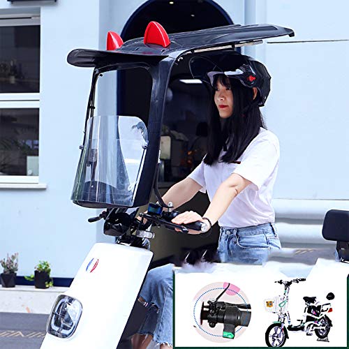 ZYQDRZ Vesor De Scooter Eléctrico, Visera De Scooter Sol, Visera Solar, Impermeable, Viento Y Arena,Azul,B