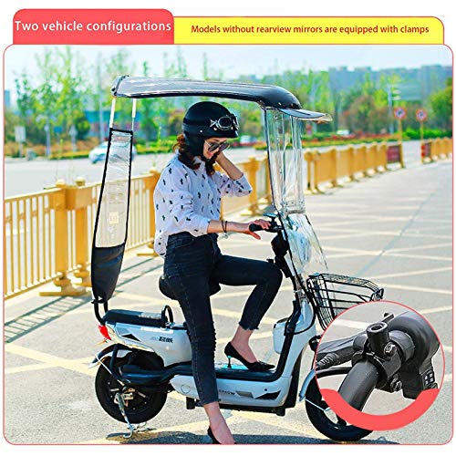 ZYQDRZ Vesor De Scooter Eléctrico, Visera De Scooter Sol, Visera Solar, Impermeable, Viento Y Arena,Azul,B