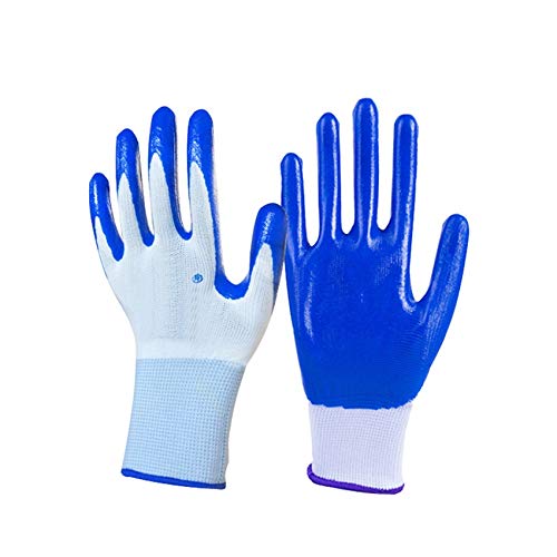 1 par caliente venta nitrilo recubierto guantes de trabajo para el conductor trabajador constructores jardinería guantes de protección