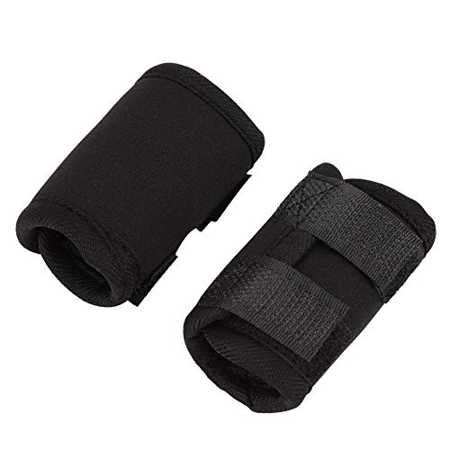 1 par de Protectores de muñeca para la Pierna Delantera del Perro, Rodilleras para Las Rodillas, Soporte carpiano, pomada, Protector de Codo, urdimbre para Perros con Artritis, Negro(S)