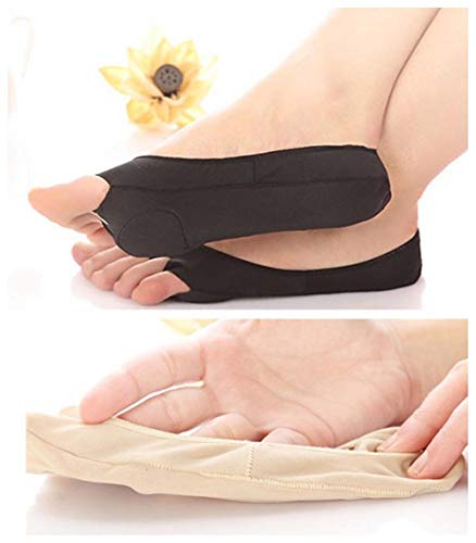 1 par de unisex adulta del pulgar del dedo del pie valgo y superposición del dedo pulgar Correctores corrección ortopédica, con punta-Cinco fascitis plantar invisible punta abierta calcetines que pued