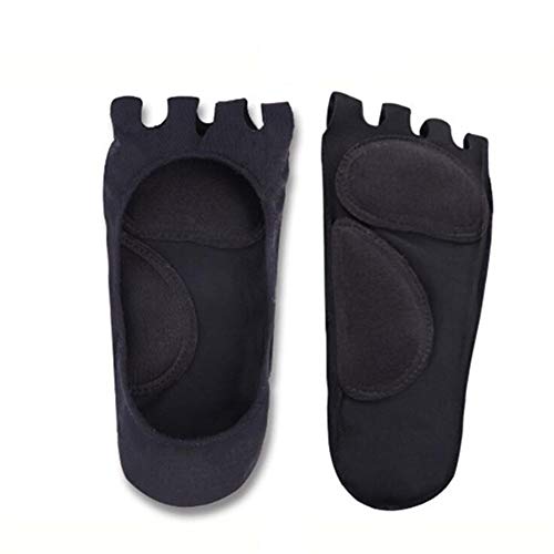 1 par de unisex adulta del pulgar del dedo del pie valgo y superposición del dedo pulgar Correctores corrección ortopédica, con punta-Cinco fascitis plantar invisible punta abierta calcetines que pued