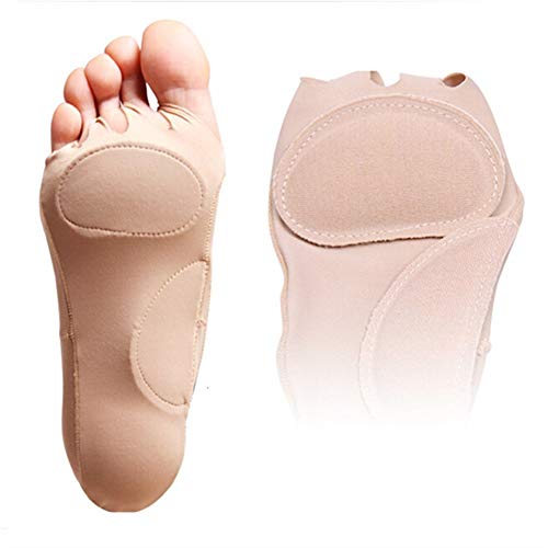 1 par de unisex adulta del pulgar del dedo del pie valgo y superposición del dedo pulgar Correctores corrección ortopédica, con punta-Cinco fascitis plantar invisible punta abierta calcetines que pued