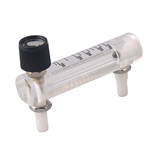 100 - 1000 ml/min oxígeno aire Medidor de flujo Caudalímetro de gas con válvula de control para la medición de control de flujo de gas