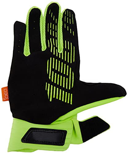 100 Percent Cognito 100% Glove Fluo Yellow/Black LG Guantes para ocasión especial, Amarillo Y Negro, Mediano para Hombre