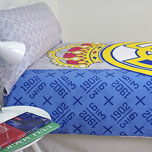 10XDIEZ Funda nórdica Real Madrid 186001 - (Cama de 90cm - Blanco)