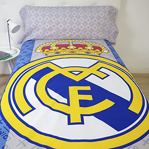 10XDIEZ Funda nórdica Real Madrid 186001 - (Cama de 90cm - Blanco)