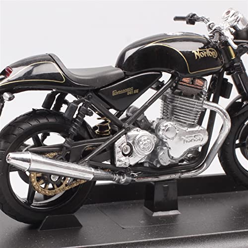 1:18 Pequeño Retro para Norton Commando 961 SE Cafe Racer Motocicleta Deportiva Diecast Modelos De Juguete Vehículos Bicicleta Hobby Regalo Coches Die Cast Motocicleta