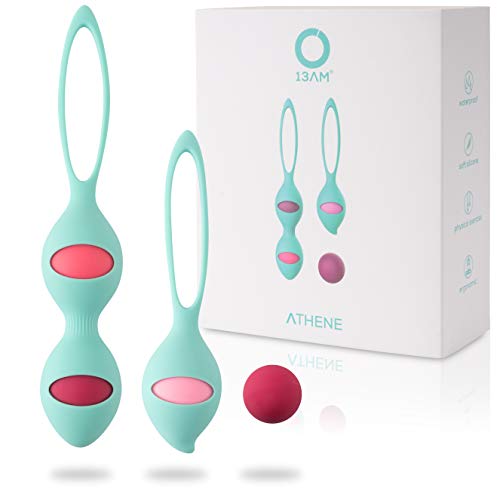 13AM Ejercitador Suelo Pélvico – Set de Bolas Chinas Kegel Balls Para Mujeres – Ejercitador Muscular con 6 Niveles de Intensidad desde Principiante a Avanzado, para Antes y Después del Embarazo