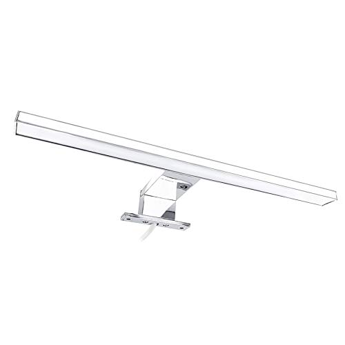 1819 luz LED Espejo Frontal Baño Pared Imagen Pantalla Make-up Lighting Lámpara 8W Aplique Espejo Baño LED Interior AC 220–240V luz Baño Impermeable IP44 Lámpara Blanco Cálido 3000K (1 piezas)