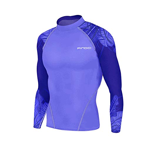 1Bests Hombres Apretado Ropa Deportiva Gimnasio Entrenamiento Correr Camo Exclusivo Deportes Trajes De Entrenamiento, Empalme Púrpura Oscuro, Large