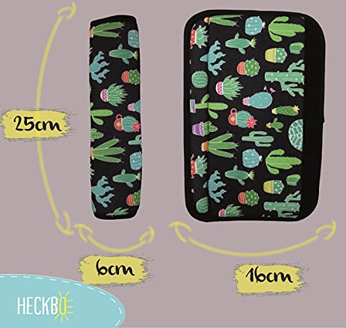 1x Funda de cactus HECKBO para cinturón de seguridad para adultos, protector para el cinturón de seguridad, almohadilla para el hombro, almohadilla para el cinturón: protege de los cortes del cinturón