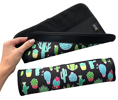 1x Funda de cactus HECKBO para cinturón de seguridad para adultos, protector para el cinturón de seguridad, almohadilla para el hombro, almohadilla para el cinturón: protege de los cortes del cinturón