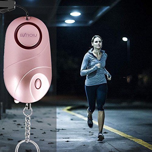 2 alarmas de bolsillo, alarma personal de seguridad y emergencia con sirena de140 decibelios y luces LED, buzzer de prevención del delito para niños, mayores y mujeres.