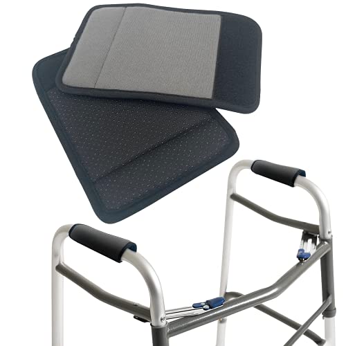 2 fundas para sillón, con espuma contorneada acolchada ajustable, antideslizante, transpirable, absorbe la humedad, para adultos y ancianos, juego de agarre cómodo (gris)