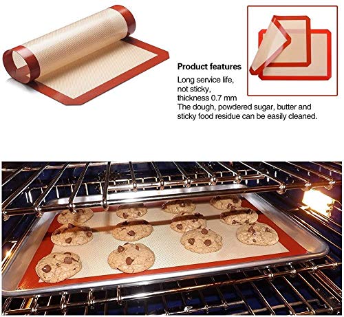 [2 piezas] Silicona para hornear Mats(40x30cm),GYOYO Lámina de horno,Tapetes para hornear Láminas de Horno