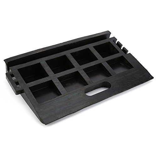 2 rampas negras para bordillos, rampas de goma, rampas portátiles para sillas de ruedas, para coches, caravanas, sillas de ruedas (48,5 x 30 x 9,5 cm)