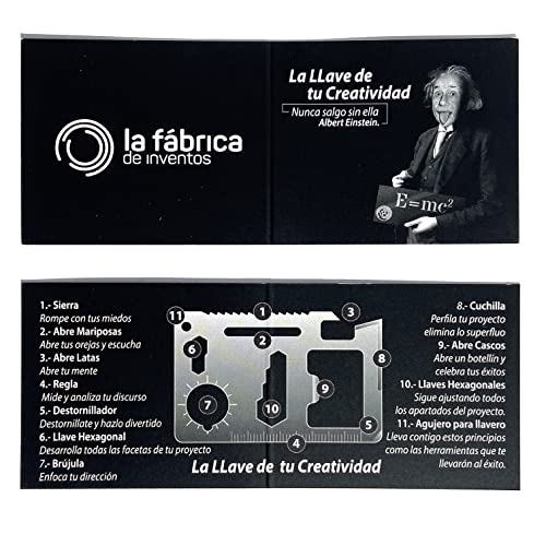 2 Tarjetas multiusos - Tarjeta Multiherramienta - Tarjeta Herramienta Multiusos - Tarjeta multiusos -Llavero Multiusos