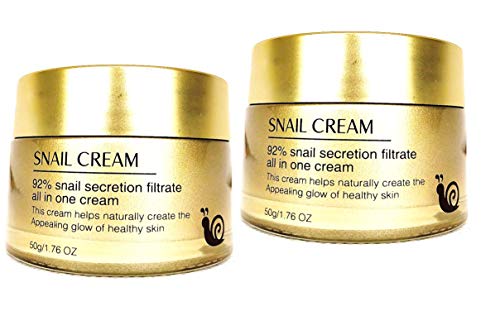 2 X CREMA BABA DE CARACOL ANTIARRUGAS, RESTAURADORA, REGENERATIVA, HIDRATANTE, LUCHA CONTRA EL ACNE, MANCHAS, CICATRICES - 50G