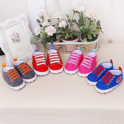 20 zapatos de lona para niños pequeños, zapatos de deporte para bebé, zapatos de lona antideslizantes, zapatos de tabla con cordones, suelo suave, zapatos de bebé, zapatos de ocio, Rosa., 13