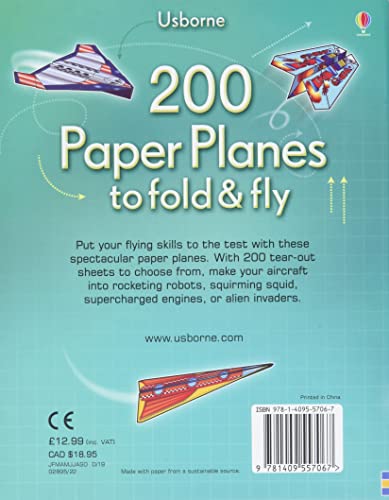 200 Paper Planes To Fold And Fly