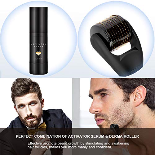 2021 Kit De Barba,Jane Choi Kit Natural Barba Cuidado Para Hombres Contiene Suero Activateur+Rodillo De Barba+Spray +Peine Productos Barba