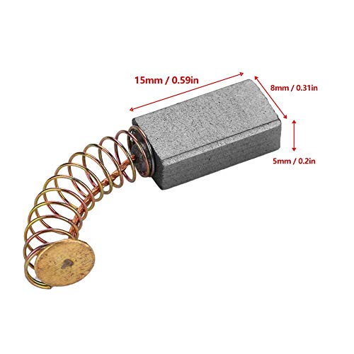 20pcs 15 x 8 x 5mm Motor reemplazable Juego de escobillas de carbón para martillo perforador