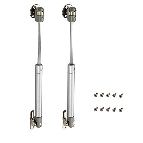 2PCS Amortiguadores de Gas 100N, Resorte de Compresión para Puertas Armario, Bisagras Resortes Armario con Tornillos, Pistones a Gas Muebles Cocina Amortiguadores Muebles Bisagras Puertas Cocina