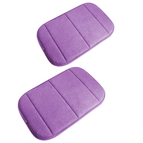 2pz Portátil Computadora Muñeca Codo Almohadilla, Reposamuñecas Teclado Muñeca Codo Apoyo Estera Descanso Brazo Almohadilla para Oficina Deskto Trabajando Gaming(7.9 x 11.8 Inch) Morado