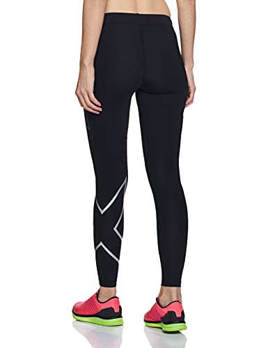 2XU WA4173b Pantalón Compresivo, Mujer, Plateado, XS