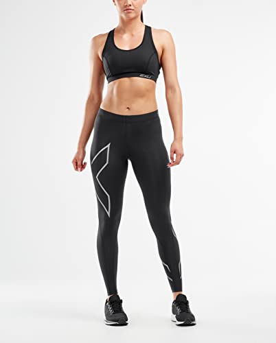 2XU WA4173b Pantalón Compresivo, Mujer, Plateado, XS