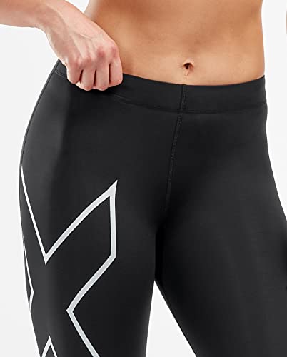 2XU WA4173b Pantalón Compresivo, Mujer, Plateado, XS