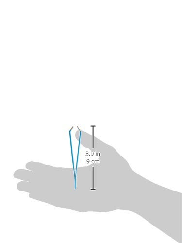 3 Claveles - Pinza De Depilar Color De 9 Cm, Pinza Cangrejo, Para Quitar Pelos Depilación, Acero Inox., Azul