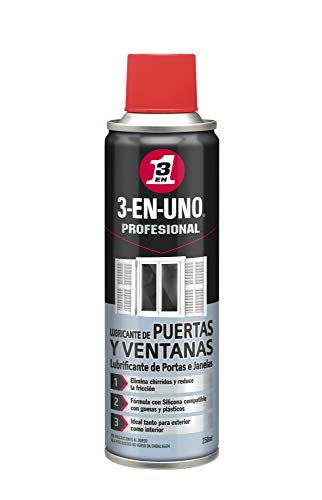 3 EN UNO Profesional Lubricante de Puertas y Ventanas 250ml