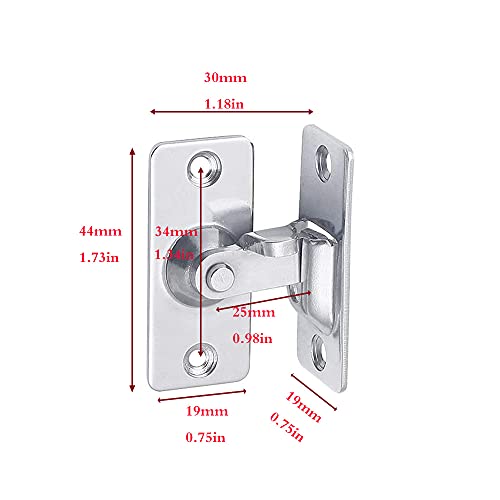 304 acero inoxidable 90 grados ángulo recto hebilla gancho perno de bloqueo para la puerta deslizante,hardware de bloqueo perno accesorios para el hogar