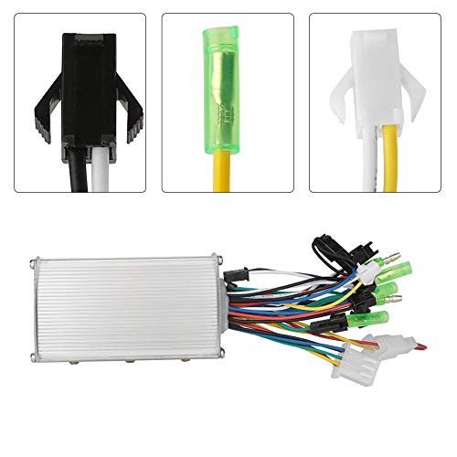 36v/48v 350w Controlador Motor DC sin Escobillas Controlador sin Escobillas E-Bike de Aleación Aluminio para Velocidad Constante, Control Sensible Los Cambios en la Dirección Frenado