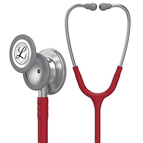 3M Littmann Classic III Fonendoscopio para monitorización, tubo color Granate, 69 cm, 5627