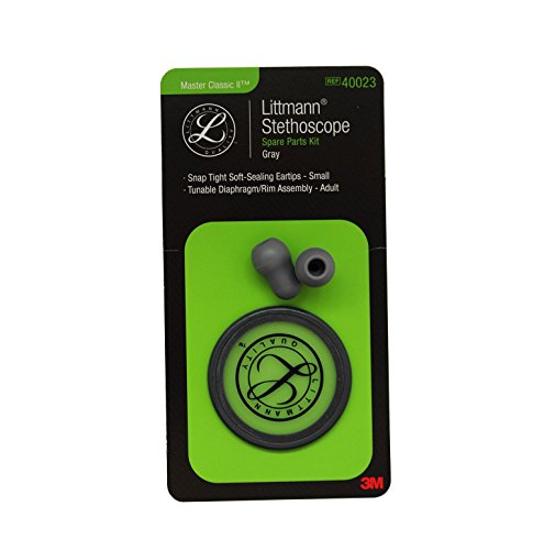 3M Littmann Master Classic 40023, Kit de piezas de repuesto para fonendoscopios, color Gris