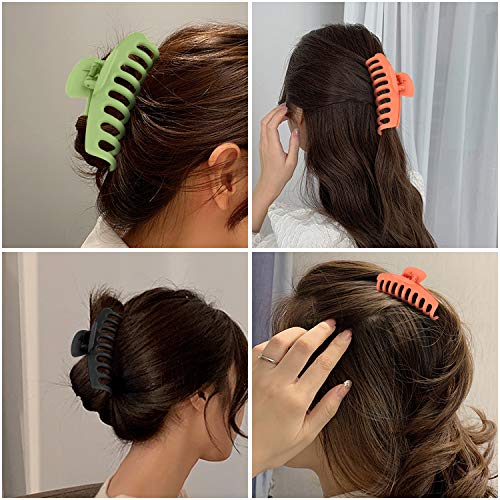 4 pinzas para el pelo grandes para niñas y mujeres.