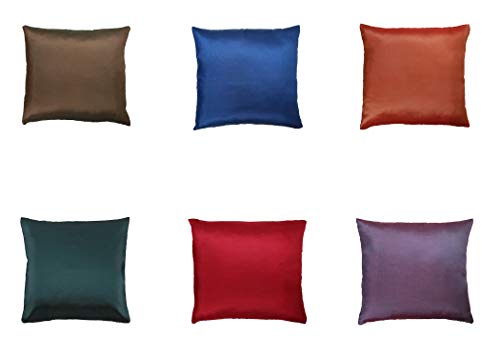 4 Rellenos cojines sofa hipoalergénicas + 4 fundas cojines lisos decoracion y para almohadas de cama 45x45cm