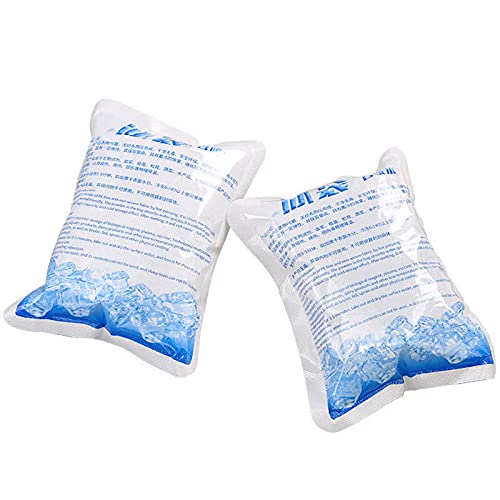 40 Piezas Bolsa de Gel Congelable Paquete de Hielo de Gel Flexible Bolsa de Hielo para Conservación de Alimentos para Mariscos Congelados, Bolsas de Hielo Frías, Compresas Frías para el Tobillo