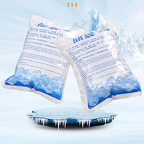 40 Piezas Bolsa de Gel Congelable Paquete de Hielo de Gel Flexible Bolsa de Hielo para Conservación de Alimentos para Mariscos Congelados, Bolsas de Hielo Frías, Compresas Frías para el Tobillo