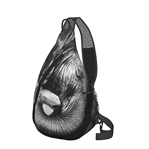 485 Bolso Bandolera Bebé Elefante Apoyado En Una Pierna De Elefante Mochilas Bandolera Casual Bolsos Cruzado Uso Diario Bandoleras Cruzada Por Correr Deporte Escuela 25X39Cm