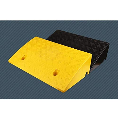 5-15cm plástico Rampas Mat, Antideslizante portátil Silla de Ruedas Servicio de rampas for minusválidos Hospital Mat Comunidad de la Escuela Paso Rampas (Color : Green, Size : 50 * 27 * 9CM)